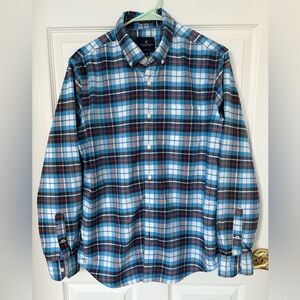 American Eagle Outfitters Blue and Red Plaid Shirt